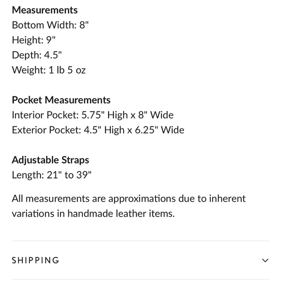 🎉HP🎉 Portland Leather Goods ‘Almost Perfect’ Snap Mini Backpack in Chestnut - Picture 8 of 9